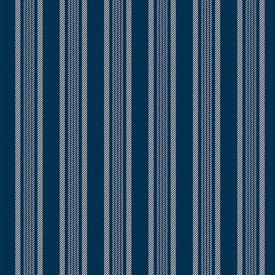 Magnolia Stripe Blue Edyta Sitar of Laundry Basket Quilts Andover Fabrics Cotton Fabric AF-A-861-B
