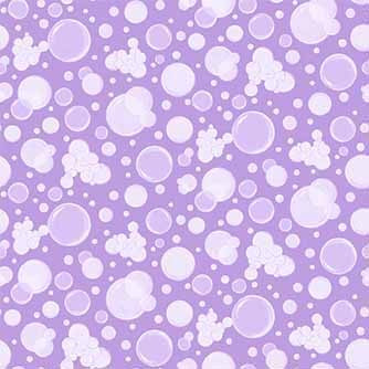 Make Believe Bubble Bubble Lavender Pretty Little Lines Michael Miller Cotton Fabric MM-DDC12655-LAVE-D