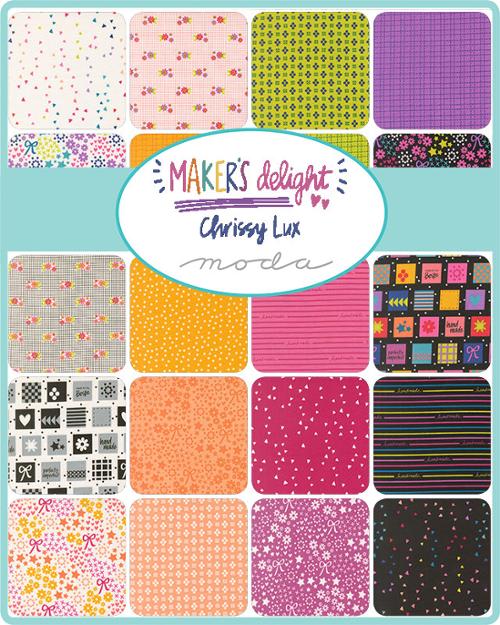 Makers Delight Charm Pack 5" Squares 42pcs Chrissy Lux Moda Cotton Fabric MD-28100PP