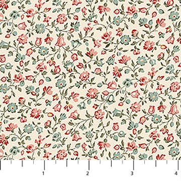 Manoir - Antiques Roadshow™ Ditsy Toss Cream Multi Deborah Edwards Northcott Fabrics Cotton Fabric NC-28973-11 | US Fabric Shop