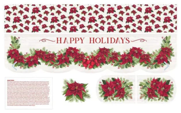 Mantel Runner of the Month December 36"x56" Tara Reed Riley Blake Designs Cotton Fabric RB-HD15521-DEC | US Fabric Shop
