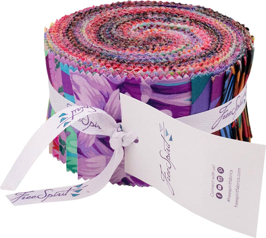 February 2022 Mars Design Roll 2.5" Strips  Kaffe Fassett Collective Free Spirit Cotton Fabric FS-FB4DTGP.FEB22MARS