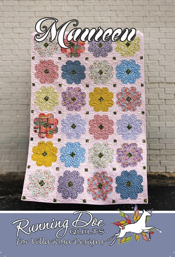 Maureen Quilt Pattern 56"x84" Running Doe Villa Rosa Designs VRD-MAUREEN