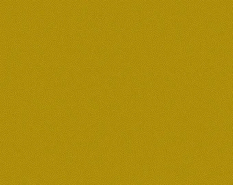 Maze Green Gold Patrick Lose Cotton Fabric