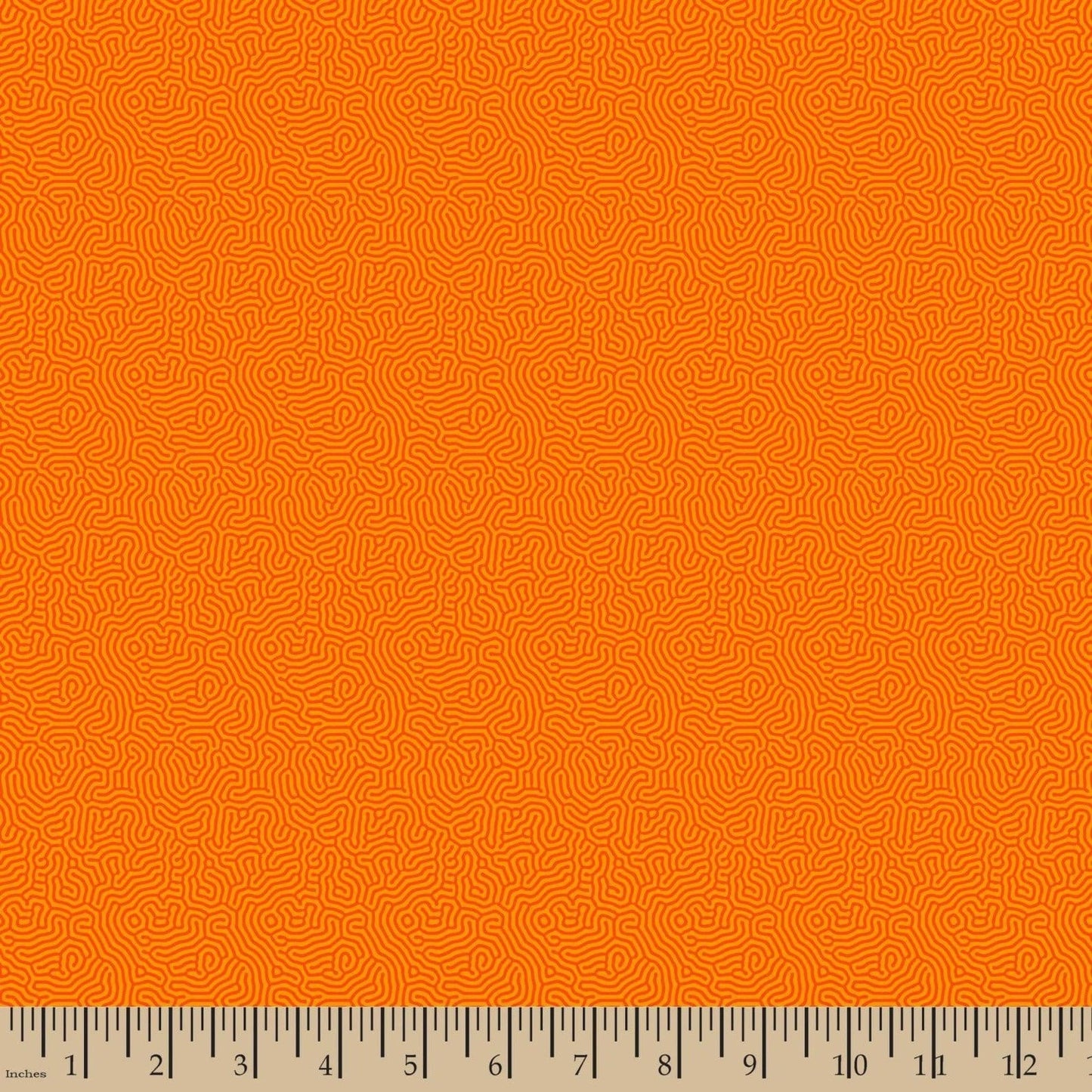 Maze Pumpkin Patch Orange Patrick Lose Cotton Fabric