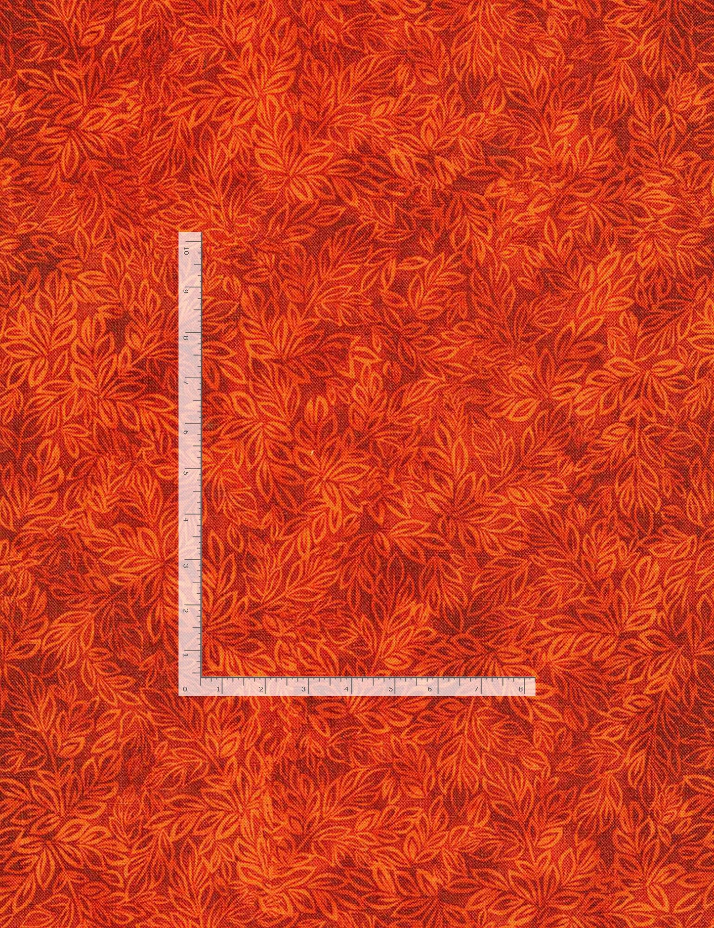 Meadow Mini Leaf Blender Poppy Red Orange Timeless Treasures Cotton Fabric