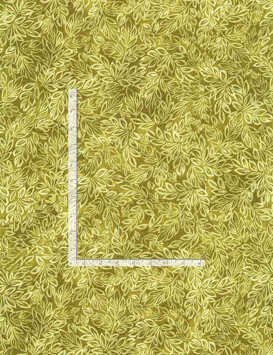Meadow Mini Leaf Blender Sage Green Timeless Treasures Cotton Fabric TT-C8500-Sage-Meadow