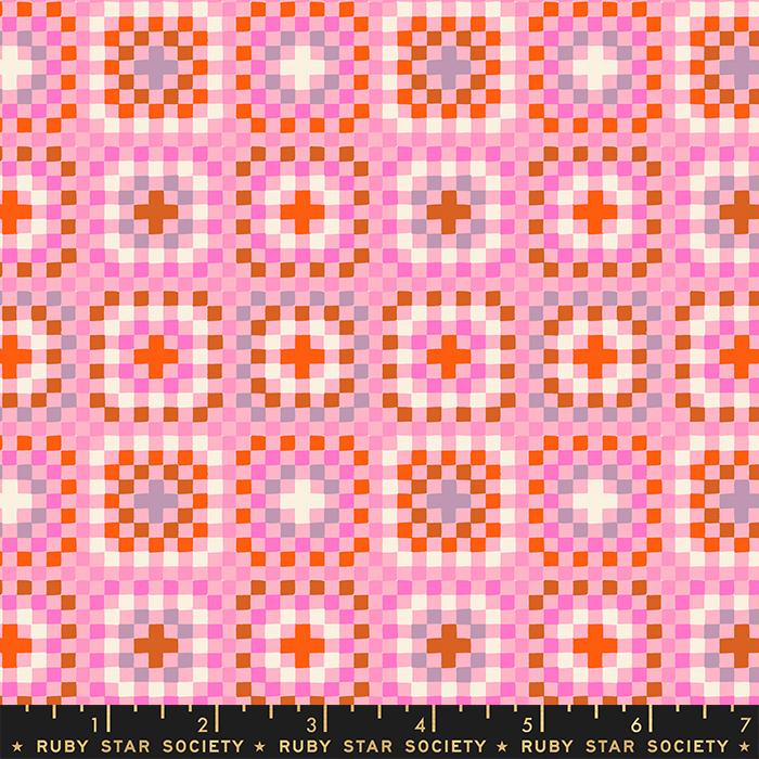 Meadow Star Grainnny Square 30s and Retro Vintage Merry Pink Ruby Star Society Moda Cotton Fabric