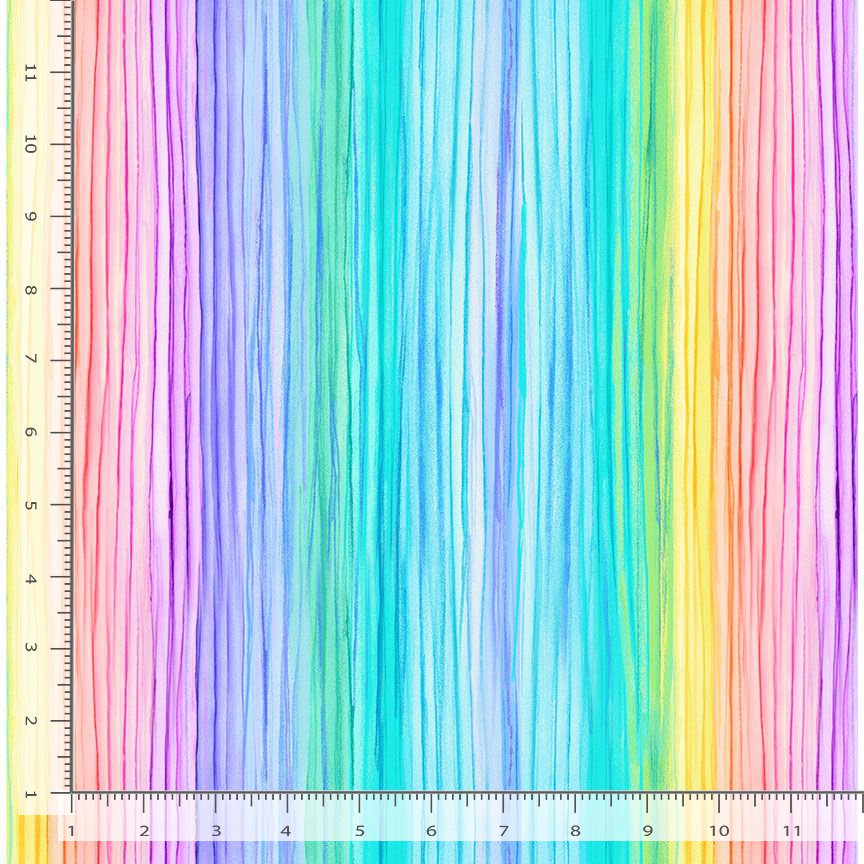 Meadow Bloom Stripes Multi Chong-A-Hwang Timeless Treasures Cotton Fabric TT-MEADOW-CD3959-MULTI