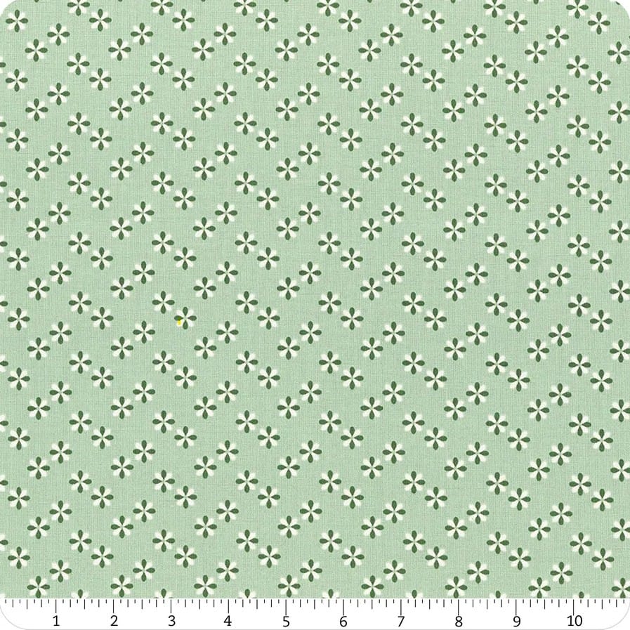 Meadow Moments Flower Sprinkle Mint Green Little Forest Atelier Riley Blake Designs Cotton Fabric RB-C17235-MINT | US Fabric Shop