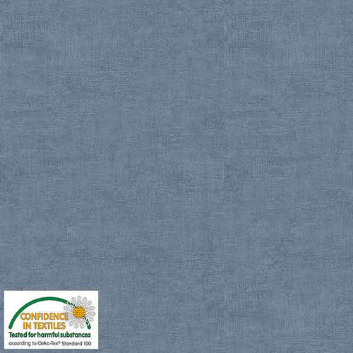 Melange Basic Tonal Blender Smokey Blue Stof Blank Quilting Cotton Fabric BQ-S-MELANGE-4509-609