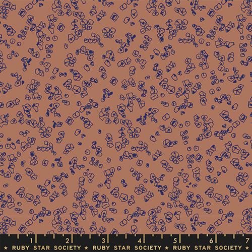 Memento Grit Blenders Abstract Geometric Shapes Smores Brown Carolyn Friedlander Ruby Star Society Moda Cotton Fabric MD-RS8004-17