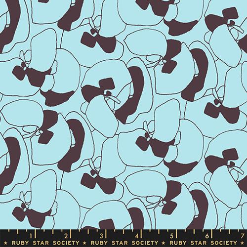 Memento Seagrapes Geometric Abstract Shapes Polar Blue Carolyn Friedlander Ruby Star Society Moda Cotton Fabric MD-RS8000-13