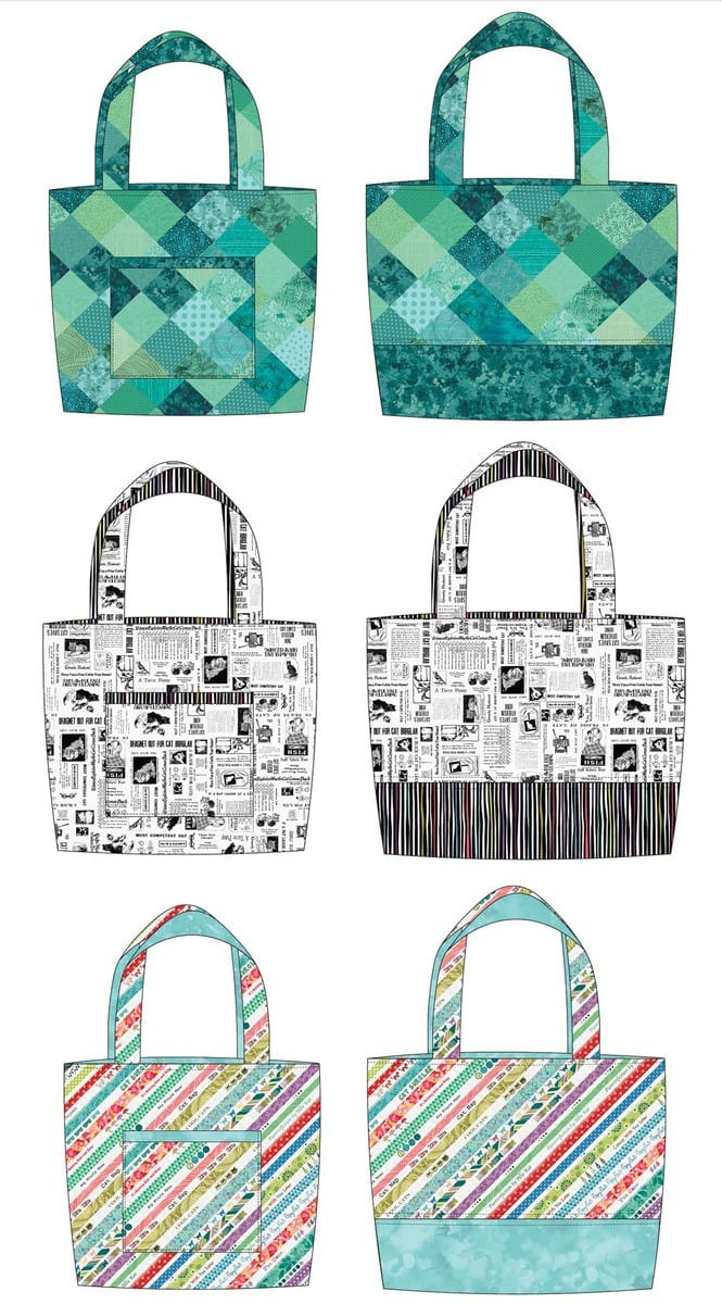 Fabric Requirements-Meow Mix Tote-ally Easy Beginner Tote Bag PROJECT Studio E | US Fabric Shop