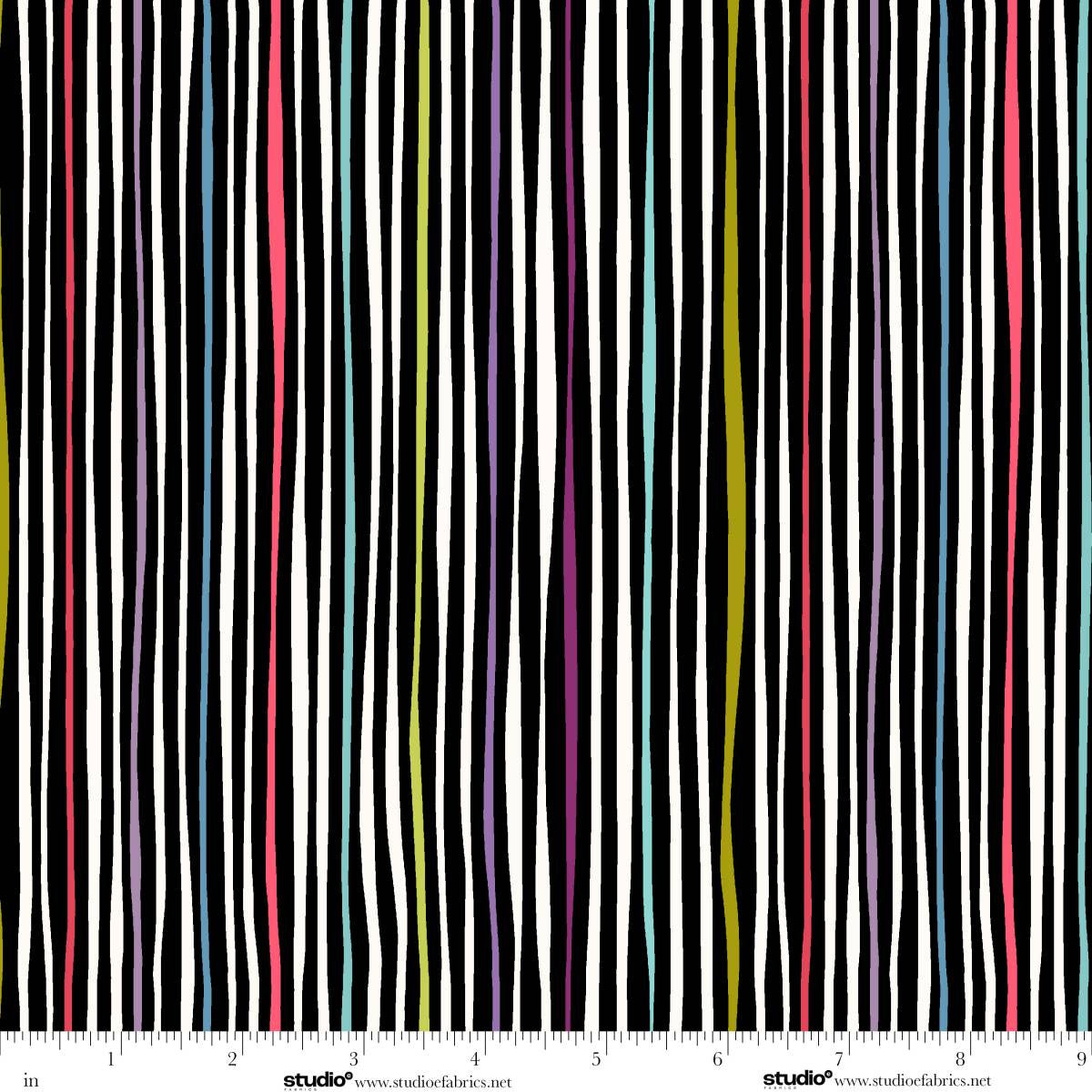 Meow Mix Cats Line Black Multi Timna Tarr Studio E Cotton Fabric SE-8961-981