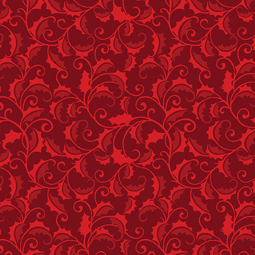 Merry Cats Holly Crimson Peggy Collins Benartex Cotton Fabrics BE-16775-19