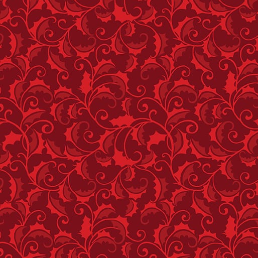 Merry Cats Holly Crimson Peggy Collins Benartex Cotton Fabrics BE-16775-19 | US Fabric Shop