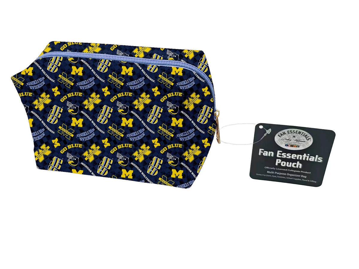 Michigan Wolverines NCAA Collegiate Bag Pouch Large Medium and Wristlet Collection Sykel Enterprises MCHG-5006