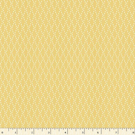Middleboro Road Diamond Yellow Suzi Smith Marcus Fabrics Cotton Fabric MF-R581564D-YELLOW