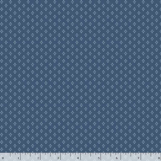 Middleboro Road Geo Navy Suzi Smith Marcus Fabrics Cotton Fabric MF-R581566D-NAVY
