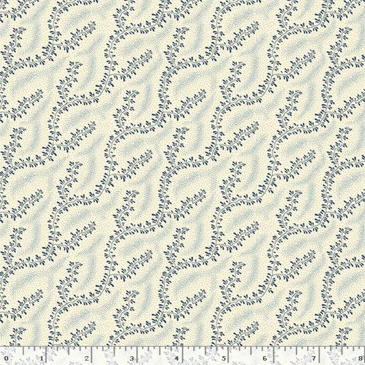 Middleboro Road Willow Blue Suzi Smith Marcus Fabrics Cotton Fabric MF-R581562D-BLUE