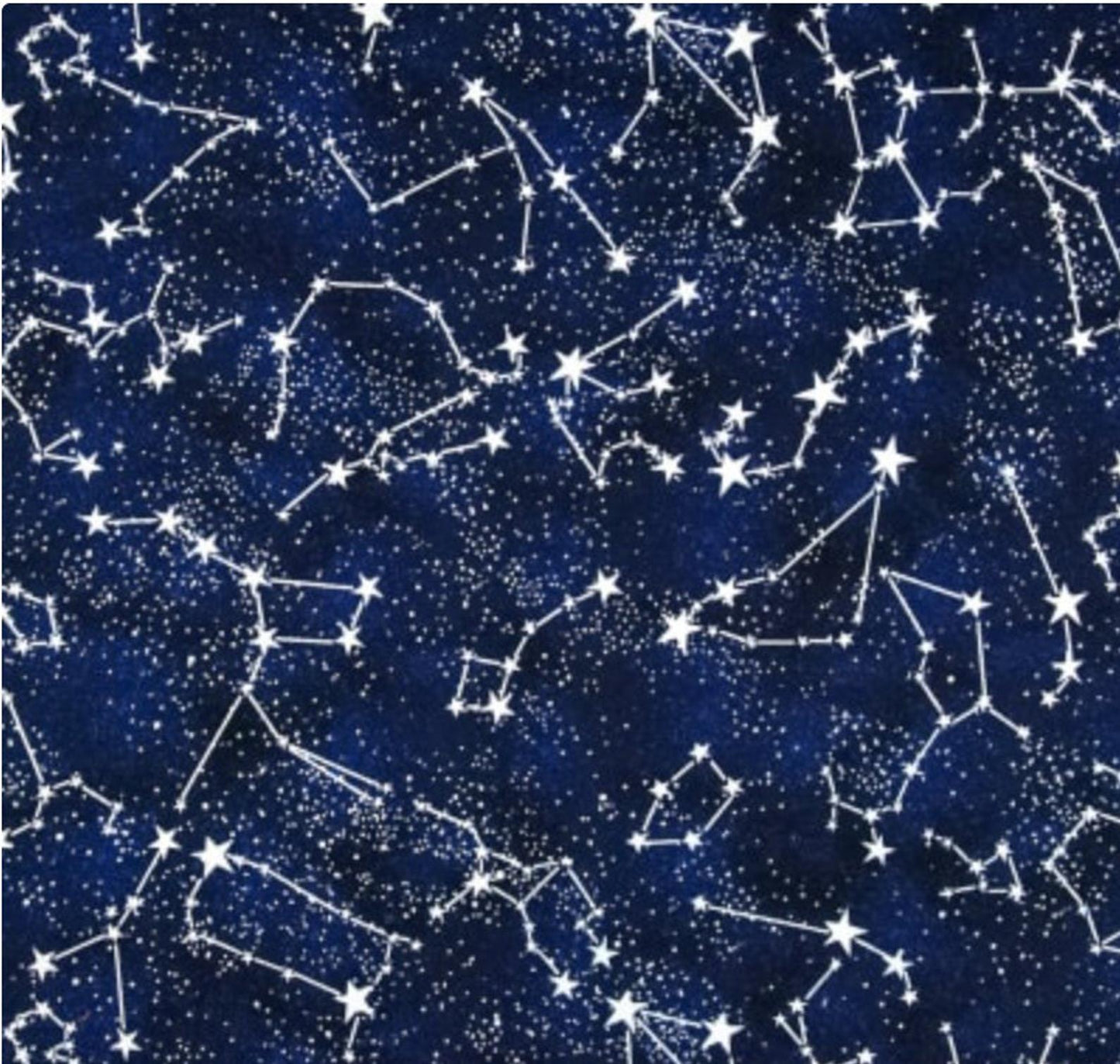 Midnight Constellations Glow in the Dark Timeless Treasures Cotton Fabric GAIL-CG2750 MIDNIGHT
