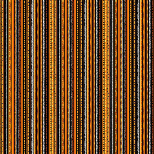Midnight Magic Mini Stripe Gracie Popp  Studio E Cotton Fabric