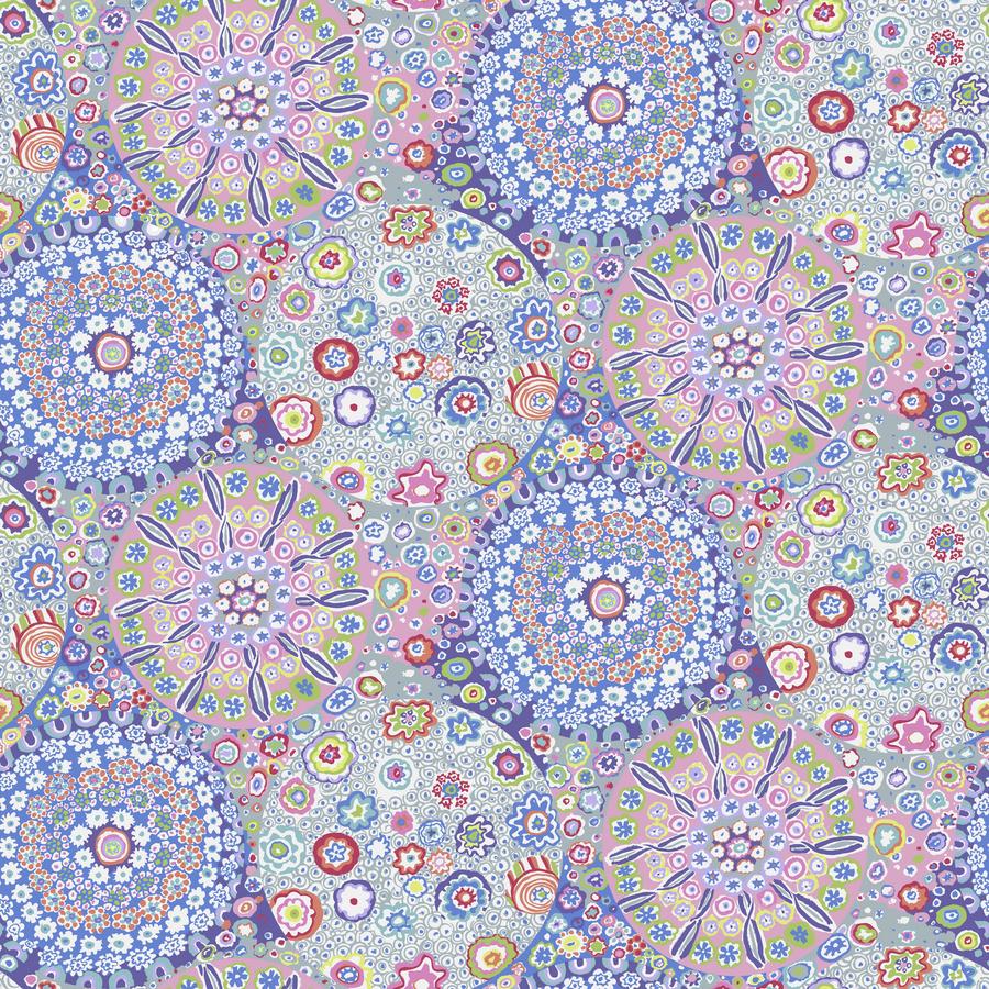 Millefiore Pastel 108" wideBack Kaffe Quilt Backs Kaffe Fassett Collective Free Spirit Cotton Fabric FS-QBGP006.PASTEL