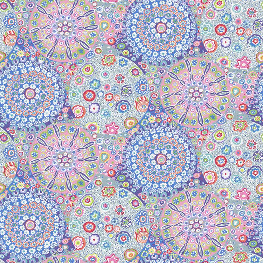 Millefiore Pastel 108" wideBack Kaffe Quilt Backs Kaffe Fassett Collective Free Spirit Cotton Fabric FS-QBGP006.PASTEL
