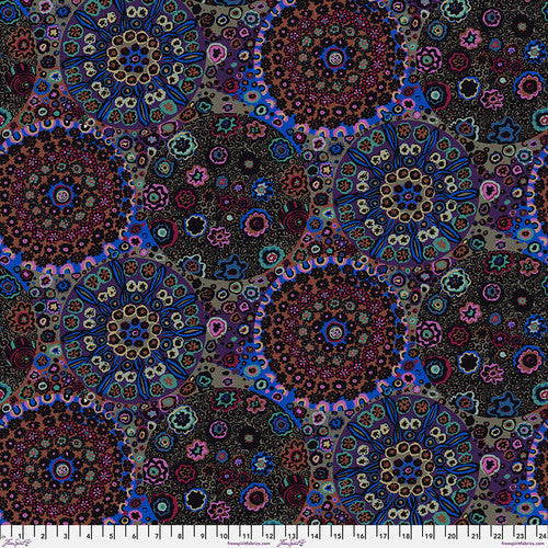 Millefiore Dark Classics Kaffe Fassett Collective Free Spirit Cotton Fabric FS-PWGP092.DARKX