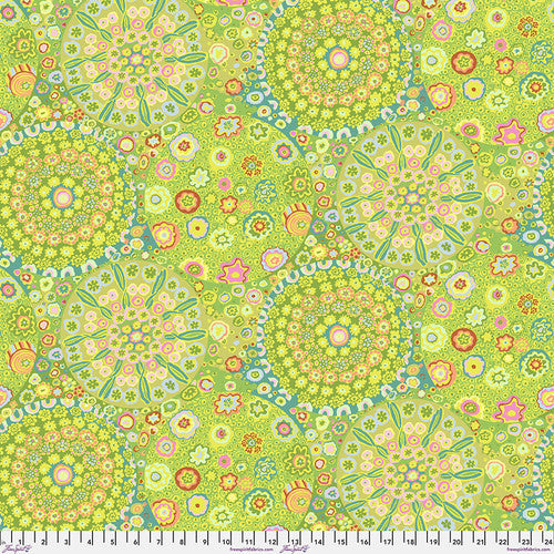 Millefiore Green Classics Kaffe Fassett Collective Free Spirit Fabrics Cotton Fabric FS-GP92.GREE