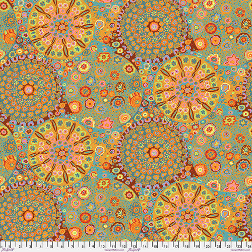 Millefiore Orange Classics Kaffe Fassett Collective Free Spirit Cotton Quilting Fabric FS-GP92.ORAN
