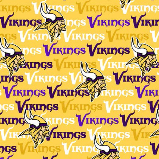 Minnesota Vikings NFL Football Canvas Logo Fabric Traditions Cotton Fabric NFL-70548-CH