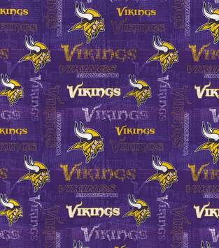 Minnesota Vikings NFL Football Slogan Fabric Traditions Cotton Fabric NFL-70483-D