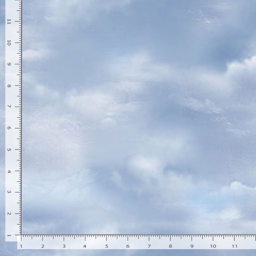 Misty Mountain Misty Clouds Sky Blue Timeless Treasures Cotton Fabric TT-NATURE-CD3529-SKY