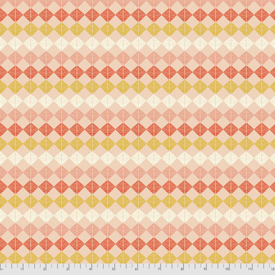 Mod Cloth Beads Geo Retro Fire Orange Sew Kind of Wonderful Free Spirit Cotton Fabric
