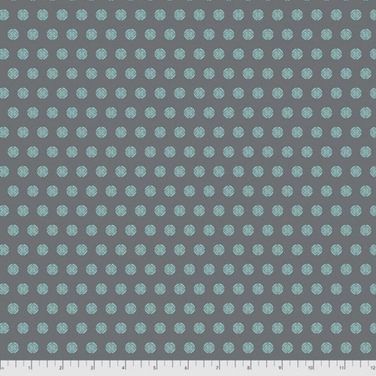 Mod Cloth Dab Geo Earth Grey Sew Kind of Wonderful Free Spirit Fabrics Cotton Fabric