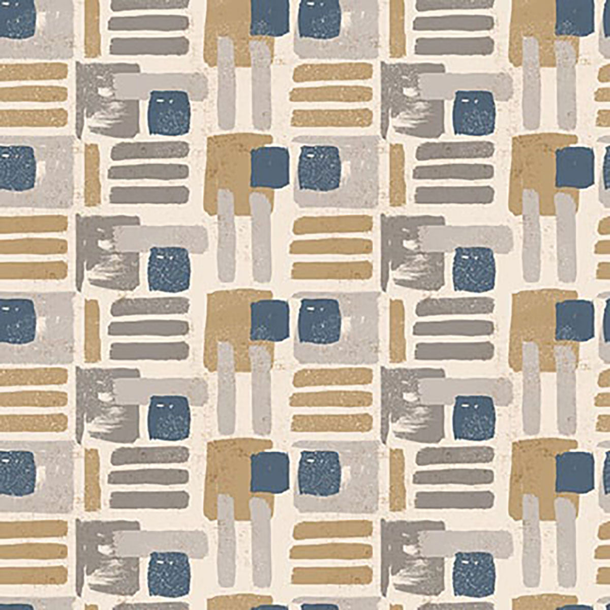Modern Abstractions Abstract Geo Ivory Beige Bentpath Studios Blank Quilting Cotton Fabric