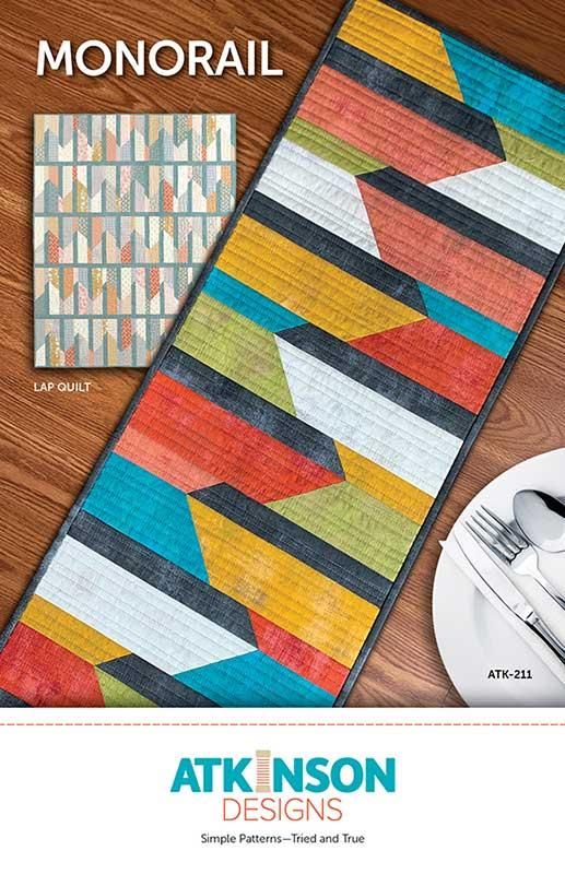 Monorail Quilt Pattern 13"x40" Terry Atkinson Atkinson Designs ATK-211