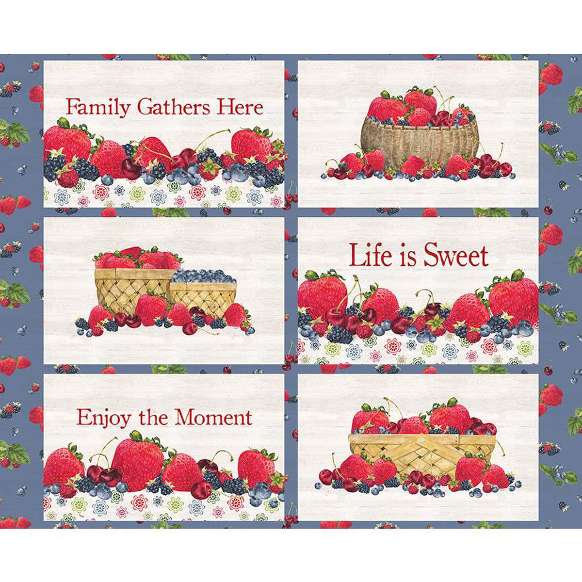 Monthly Placemats June Placemat Panel 36” by Tara Reed Riley Blake Designs Cotton Fabric RB-PD12410-JUNE