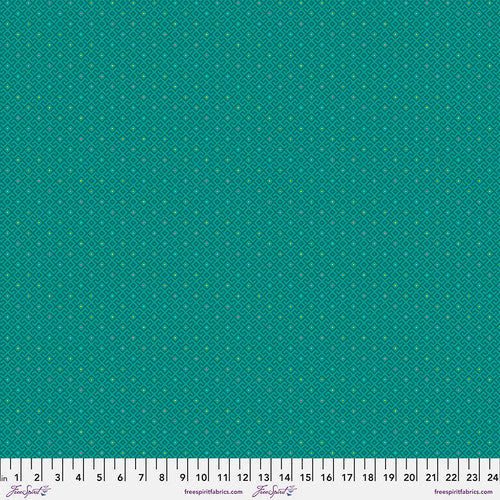 Moon Garden Baby Geo Lunar Turquoise Tula Pink Free Spirit Cotton Fabric FS-PWTP053.LUNAR