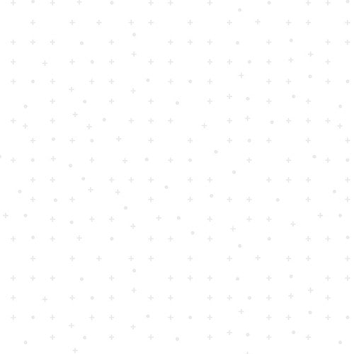 Morning Mist VIII Crosses and Naughts White on White Blank Quilting Cotton Fabric