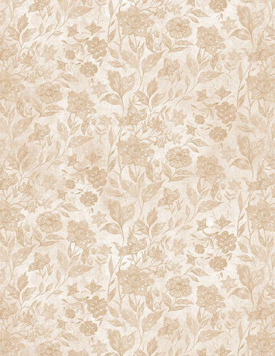 Morning Serenade Floral Tonal Cream Wilmington Prints Cotton Fabric WP-3023-39869-222