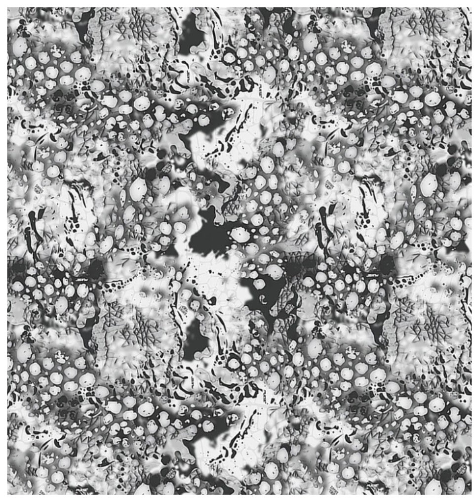 Muddy Girl Blizzard Bubbles Gray Sykel Cotton Fabric