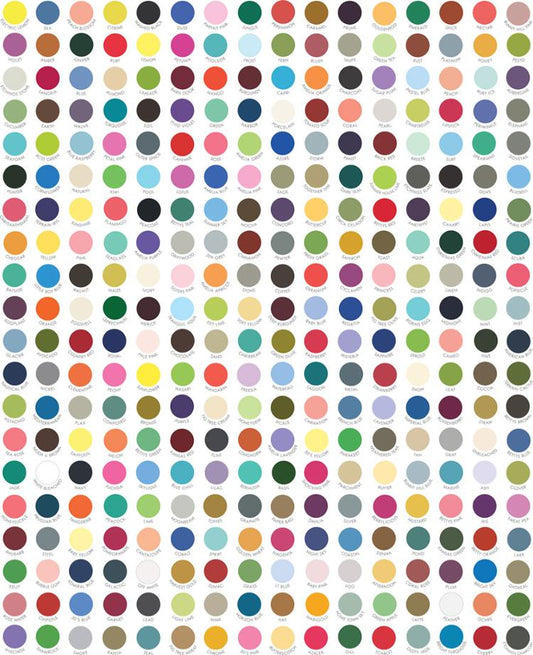 Color Wheel - All Moda Colors - My Favorite Color Moda Dots 24" MultiModa Cotton Fabric MD-9900-10