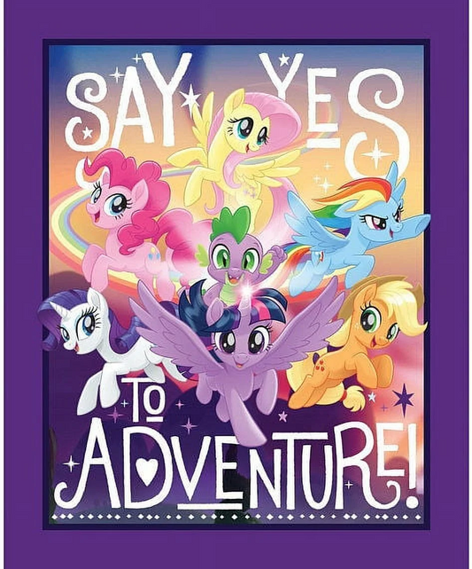 My Little Pony Say Yes to Adventure Panel 36" Springs Creative Cotton Fabric