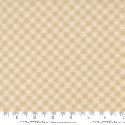 My Secret Garden Gingham Checks and Plaids Cloud Natural Stacy Iest Hsu Moda Cotton Fabric MD-20987-11