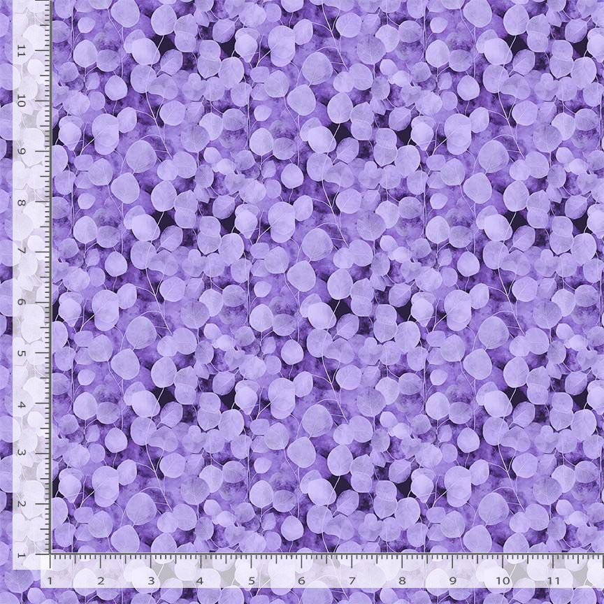 Mystic Meadow Packed Leaves Lavender Timeless Treasures Cotton Fabric TT-FLEUR-CD4218-LAVENDER