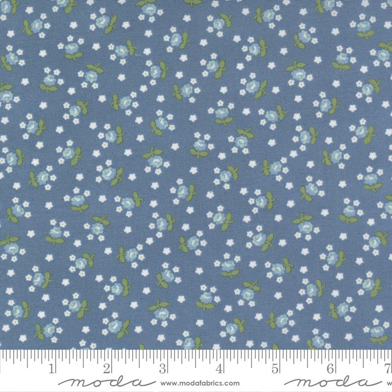 Nantucket Summer Fairground Small Floral Lake Camille Roskelley Moda Cotton Fabric MD-55266-15