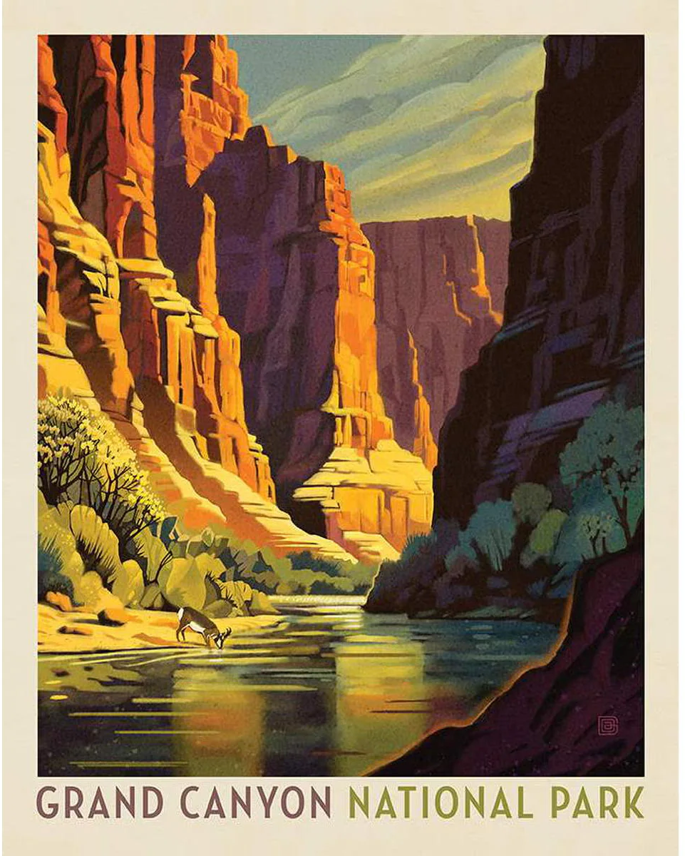 National Parks Grand Canyon Poster Panel 36" Anderson Design Group Riley Blake Cotton Fabric RB-PD16131-PANEL